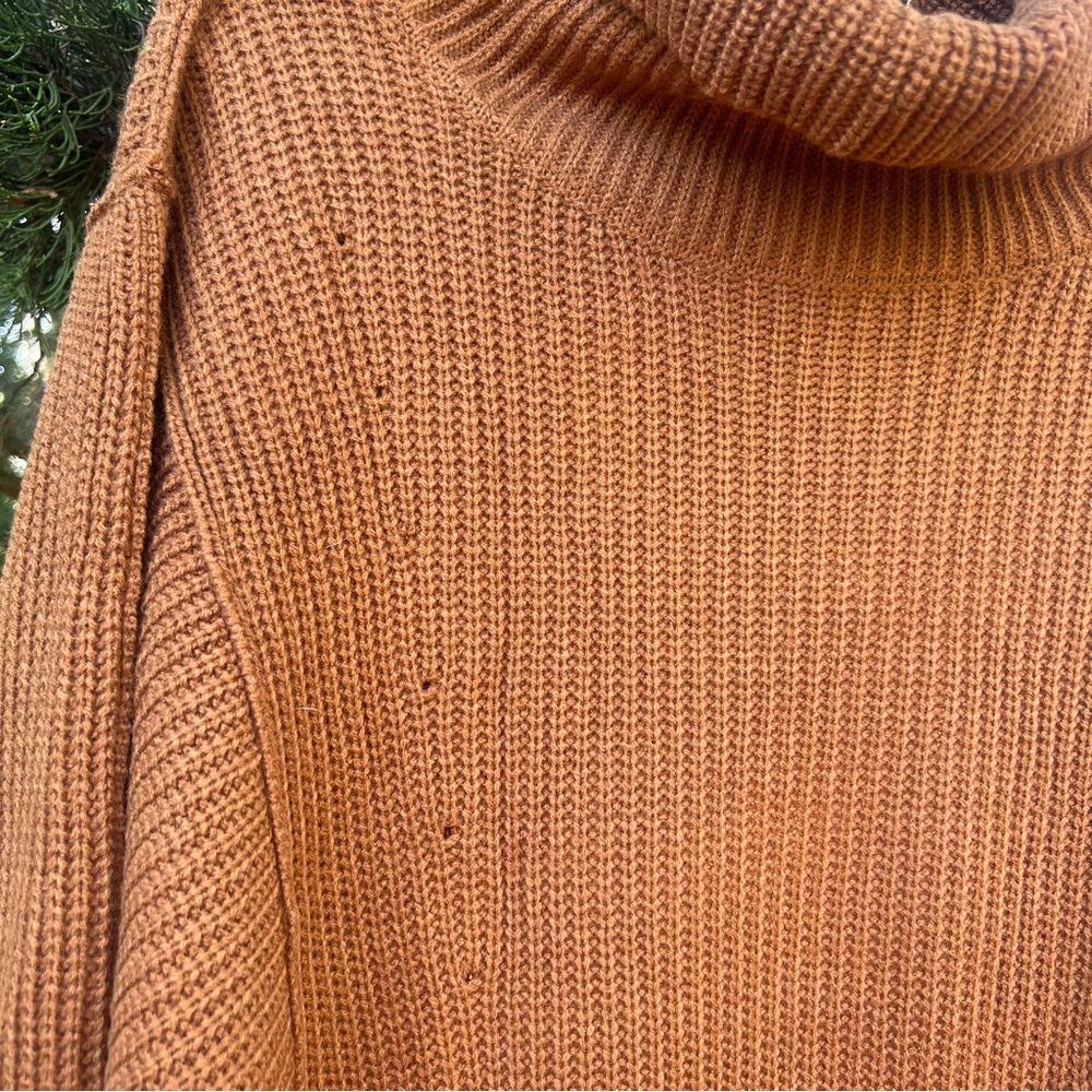 Women's Fall Winter Long Sleeve Oversized Knit High Turtleneck Sweater